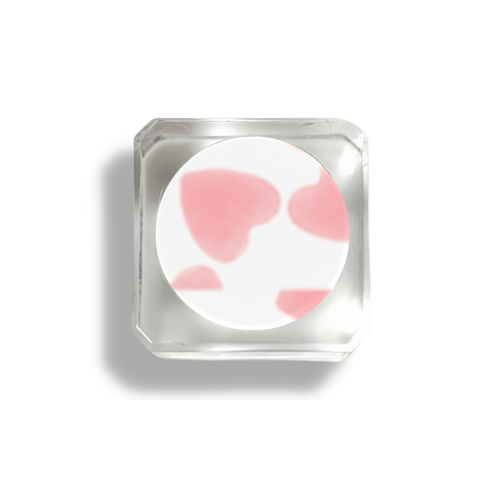 Light Pink Hearts - No Wipe Top Coat