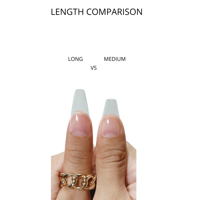 Long Coffin Gel Tips