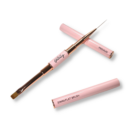 20MM Liner/Flat Brush - Dual End